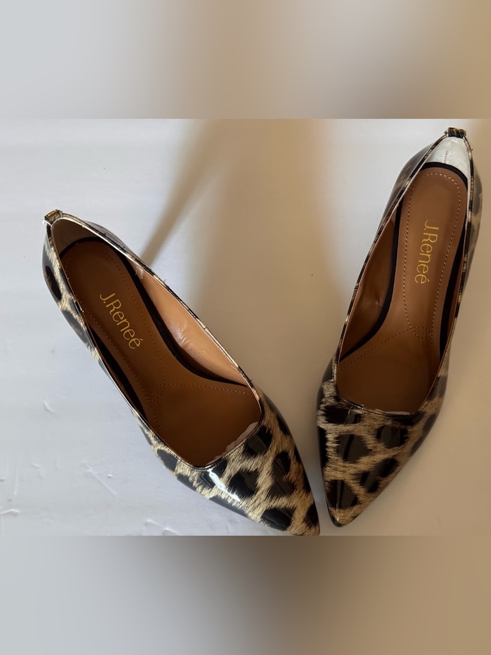 J.Renee Leopard-Print Pointed Toe Pumps - Brown & Black